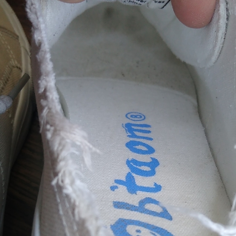 Casual Beige Canvas Mules Size 8 - Picture 7 of 8